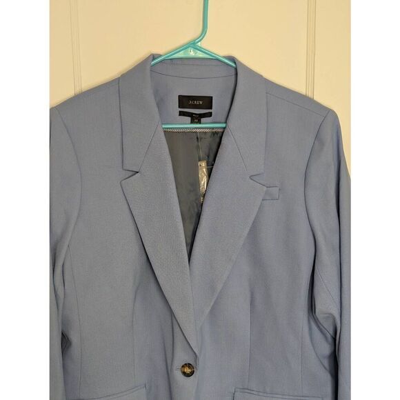 NWT J.Crew Willa Blazer in Dark Seaside Italian City Wool Blazer - Size 22 - Picture 2 of 12